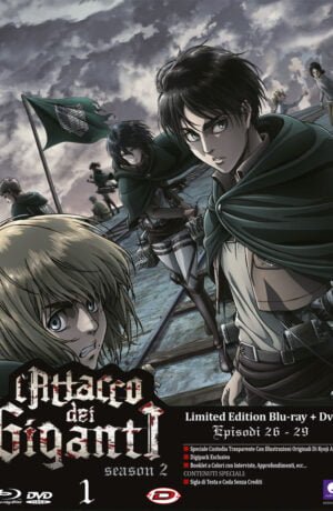 L'Attacco Dei Giganti - Stagione 02 #01 (Eps 01-04) (Ldt) (Blu-Ray+Dvd)