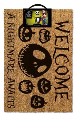 The Nightmare Before Christmas Door Mat: A Nightmare Awaits (Zerbino)