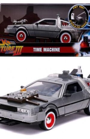 Back To The Future 3: Delorean Time Machine In Scala 1:24 Con Luci – Ritorno al futuro