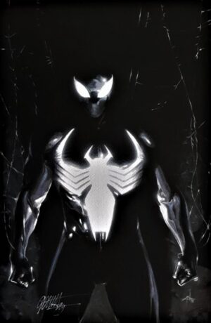 Litografia Spider-Man Black Costume by Gabriele Dell'Otto