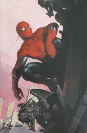 Litografia Spider-Man gargoyle by Gabriele Dell'Otto