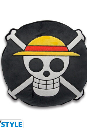 Cuscino rotondo One Piece "Skull Logo" Jolly Roger - immagine 1