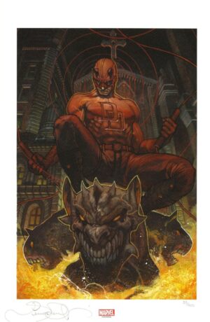 Litografia Daredevil by Simone Bianchi