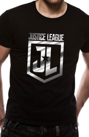 Justice League Movie: Foil Logo (T-Shirt Unisex Tg.XL)