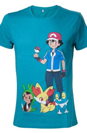 Pokemon: Green With Print (T-Shirt Unisex Tg. M)