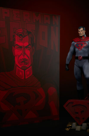BUNDLE Superman Red Son Premium Format™ Batman & Superman Figure - Sideshow - immagine 13
