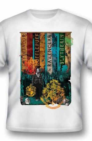 T-Shirt Harry Potter: Houses (T-Shirt Unisex Tg. XL)