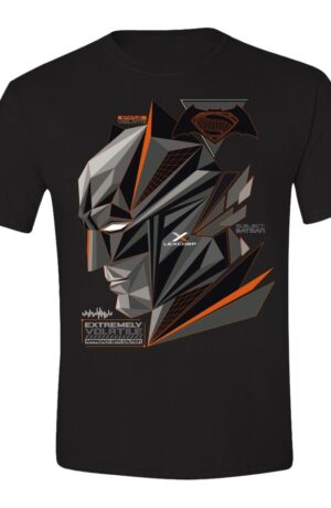 T-Shirt DC Comics: Batman V Superman: Cubic Head Black (T-Shirt Bambino Tg. L)