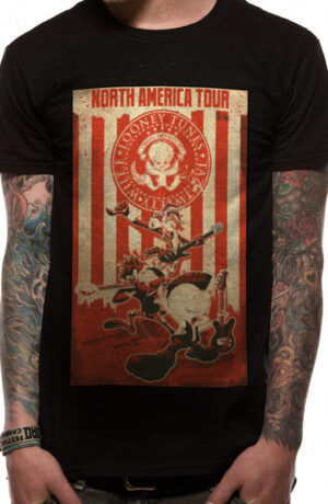 T-Shirt Looney Tunes: Tour Poster (T-Shirt Unisex Tg. M)