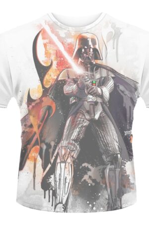 T-Shirt Star Wars: Vader Stencil (Die Sub Print) (T-Shirt Unisex Tg. XL)