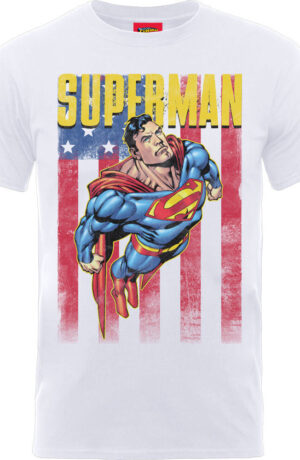 T-Shirt DC Comics: Superman Us Flight White (T-Shirt Bambino)
