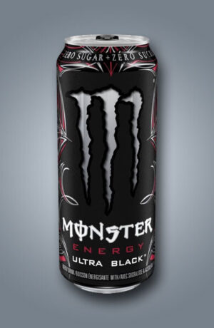 Monster Energy Ultra Black gusto ciliegia, zero zuccheri e zero calorie