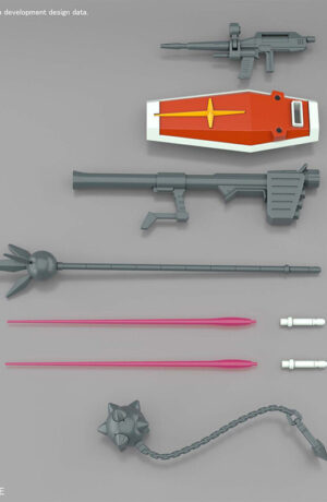 Bandai Entry Grade Mobile Suit Gundam RX-78-2 Gundam Full Weapon Set - immagine 9