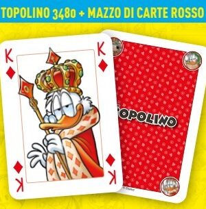 Topolino 3480 + Mazzo di carte rosso