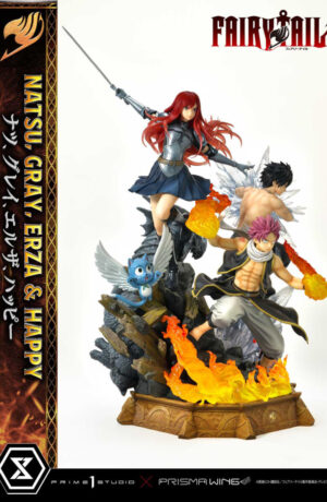Fairy Tail PVC Statue 1:7 Natsu, Gray, Erza, Happy - immagine 11