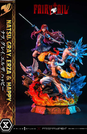 Fairy Tail PVC Statue 1:7 Natsu, Gray, Erza, Happy - immagine 12