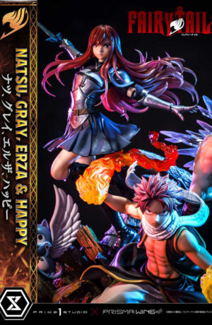 Fairy Tail PVC Statue 1:7 Natsu, Gray, Erza, Happy - immagine 14