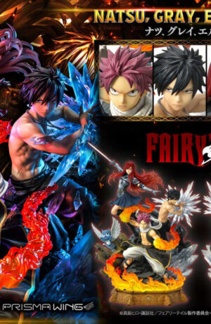 Fairy Tail PVC Statue 1:7 Natsu, Gray, Erza, Happy - immagine 2