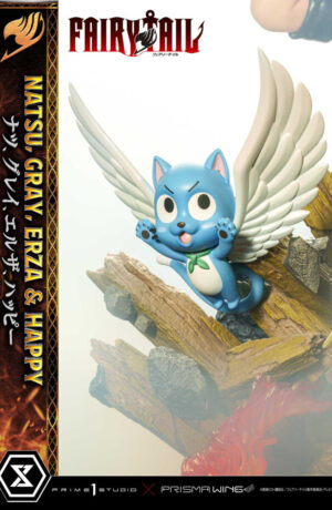 Fairy Tail PVC Statue 1:7 Natsu, Gray, Erza, Happy - immagine 6