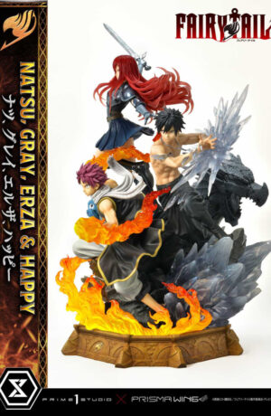 Fairy Tail PVC Statue 1:7 Natsu, Gray, Erza, Happy - immagine 7