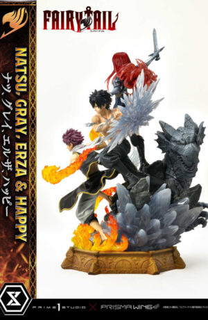 Fairy Tail PVC Statue 1:7 Natsu, Gray, Erza, Happy - immagine 8