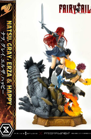 Fairy Tail PVC Statue 1:7 Natsu, Gray, Erza, Happy - immagine 10