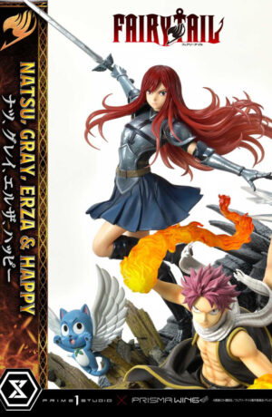Fairy Tail PVC Statue 1:7 Natsu, Gray, Erza, Happy - immagine 15