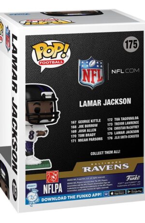NFL POP! Sports Vinyl Figure Baltimore Ravens - Lamar Jackson (Away) - immagine 3