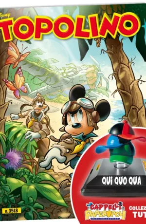 Topolino 3518 con cappellini Qui, Quo e Qua