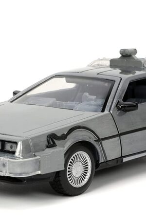 Back To The Future: Delorean Time Machine In Scala 1:24 Con Luci – Ritorno al futuro - immagine 3
