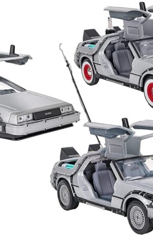 Back To The Future trilogia: Delorean Time Machine In Scala 1:24 – Ritorno al futuro set completo - immagine 3