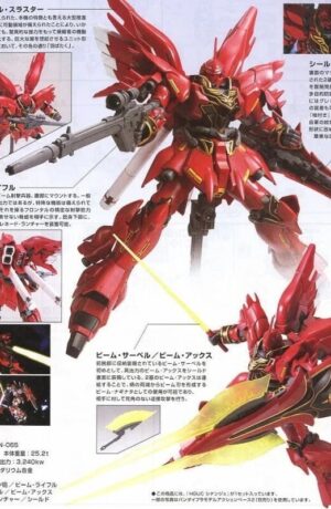 Bandai Gundam High Grade Universal Century 1/144 MSN-06S Sinanju - immagine 5