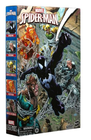 Spider-Man Marvel Legends Action Figure 5-Pack Spider-Man, Silvermane, Human Fly, Molten Man, Razorback