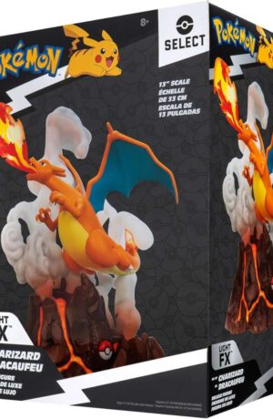 Pokemon Charizard Delxue Statue Collector With Led - immagine 3