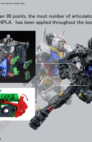 Bandai Gundam Perfect Grade Unleashed 1/60 Gundam RX-78-2 - immagine 10