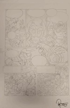 Tavola originale pag. 20 "PK I giorni di Evron" di Lorenzo Pastrovicchio