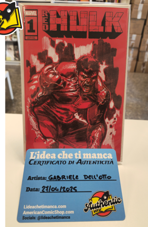 Gabriele Dell'Otto Commission - Red Hulk #1 Blank Cover