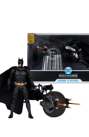 DC Multiverse The Dark Knight Action Figure with Vehicle Batman & The Batpod - immagine 1