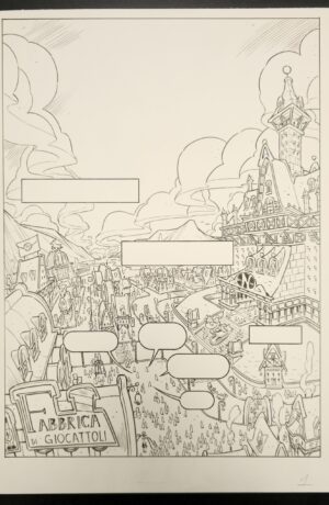 Paperinik in missione Natale Pagina 1 - chine Ivan Bigarella