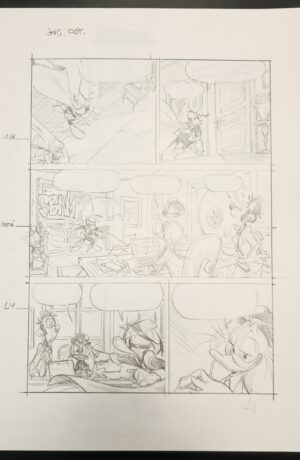 Paperinik in missione Natale Pagina 14 - matite Ivan Bigarella