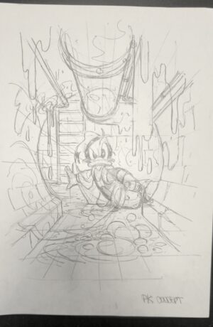 Paperinik #91 concept copertina Ivan Bigarella