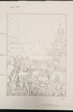 Paperinik in missione Natale Pagina 1 - matite Ivan Bigarella