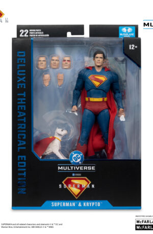 DC Multiverse: Superman Movie Deluxe Theatrical Edition Superman and Krypto figure