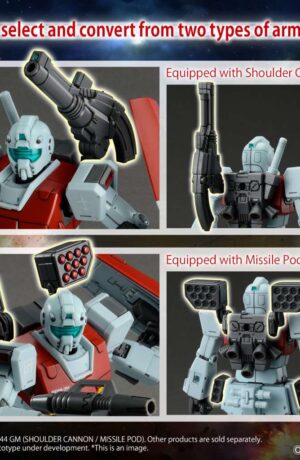 Bandai Gundam GM Shoulder Cannon / Missile Pod 1/144 - immagine 5