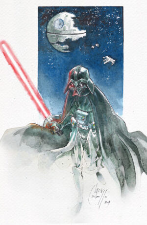 Star Wars: Darth Vader - disegno originale di Igor Chimisso