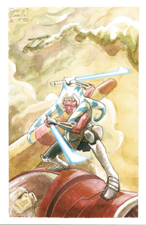 Star Wars: Ahsoka - disegno originale di Igor Chimisso