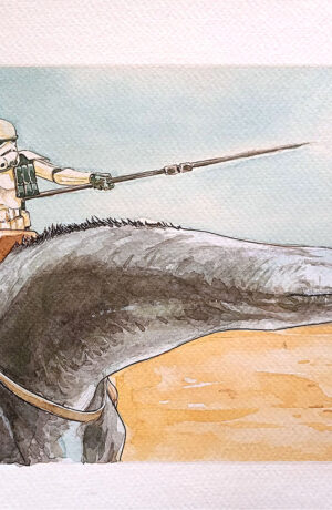 Star Wars: Trooper - disegno originale di Igor Chimisso