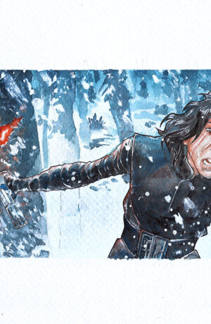 Star Wars: Kylo Ren - disegno originale di Igor Chimisso