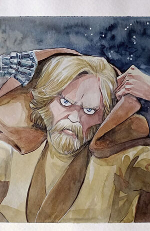 Star Wars: Old Luke - disegno originale di Igor Chimisso
