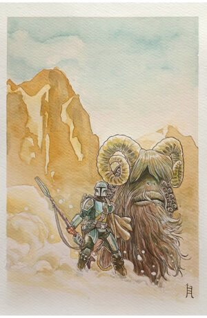Star Wars: Bantha - disegno originale di Igor Chimisso